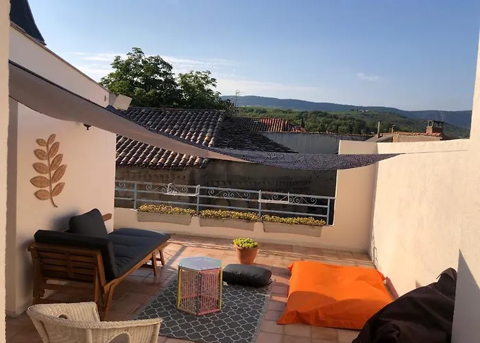 Daire En Duplex & Terrasse Vue Larzac